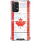 Canada Flag Light Wood Galaxy A72 5G Clear Case